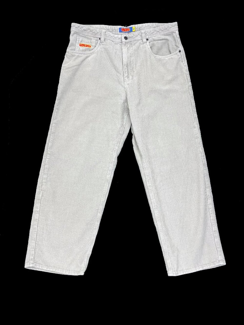 Empyre Relax Gray Baggy Wide Leg Skater Corduroy Cords Pants Mens 36